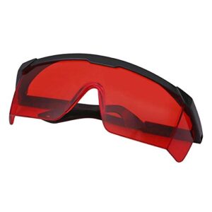 hde uv laser eye protection safety glasses w/case