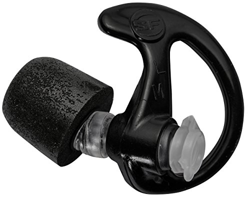SureFire EP7 Sonic Defenders Ultra filtered Earplugs w/ Comply Canal Tips, reusable, Black, Medium