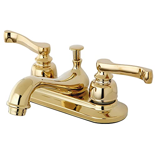 Kingston Brass KB8602 Royale 4" Centerset Bathroom Faucet, 4-1/2 inch Spout Reach, Polished Brass