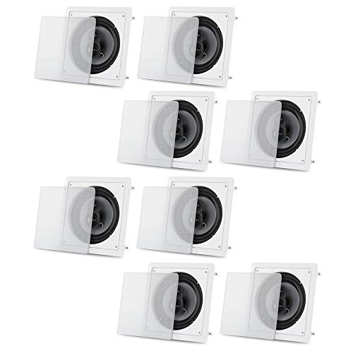 Acoustic Audio CS-I83S-4PR 300 Watt 8" 3-Way Home Theater in-Wall/Ceiling Speakers (4-Pair)