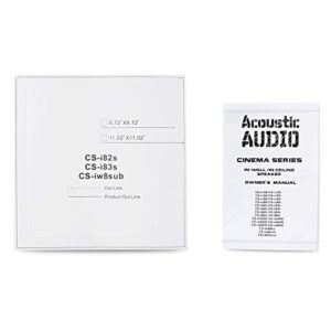 Acoustic Audio CS-I83S-2PR 300 Watt 8" 3-Way Home Theater in-Wall/Ceiling Speakers (2-Pair)