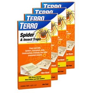 terro 3200 spider traps 4 in a package, (pack of 4, 16 traps total)