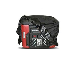 covermates generator cover - light weight material, weather resistant, elastic hem, ac & equipment-black