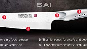 Global SAI-M02, SAI 6 inch Utility Knife, Stainless Steel