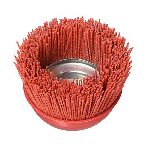 Al's Liner Abrasive 180 Grit Nylon Bristle Cup Brush - 6 Inch - Safe for Use on Metal, Wood, Aluminum and Plastic Surfaces (TOOR6)