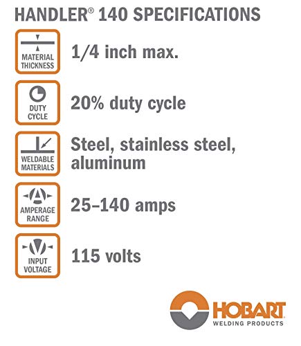 Hobart 500559 Handler 140 MIG Welder 115V