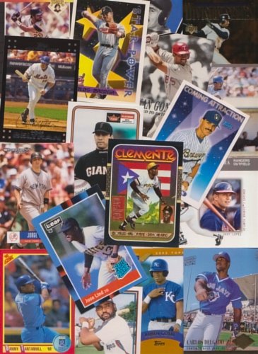 Puerto Rico / 50 Different Baseball Cards of Players from Puerto Rico! Roberto Clemente, Roberto Alomar, Carlos Beltran, Bernie Williams, Ivan Rodriguez, Benito Santiago & more