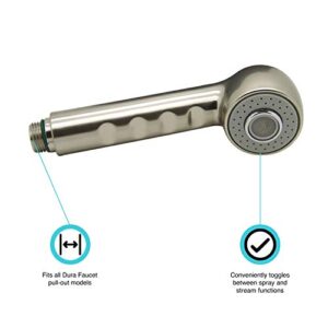 Dura Faucet DF-RK800-SN RV Kitchen Faucet Pull-Out Sprayer Replacement (Brushed Satin Nickel)