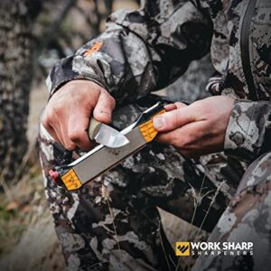 Work Sharp Guided Field Sharpener, Compact Travel Hunting Knife Sharpener Tool