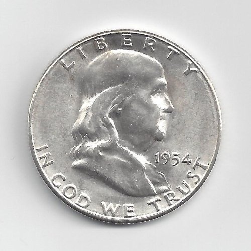 1954-S Uncirculated Franklin Half Dollar