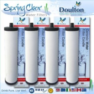 4 x pack - franke triflow compatible filter cartridges by doulton m15 ultracarb (no import duty or taxes to pay on this product)