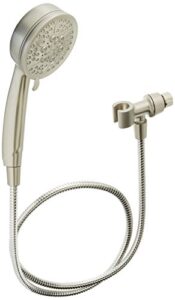 moen 26015srn caldwell hand held shower head set multi function 2.5 gpm spray with hose, brushed nickel