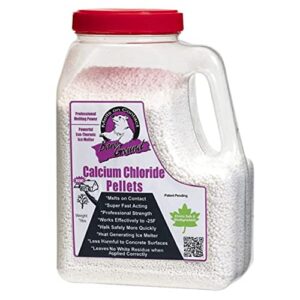 bare ground bgccp-12 calcium chloride snow and ice melt pellets in shaker jug, 7 lbs,white