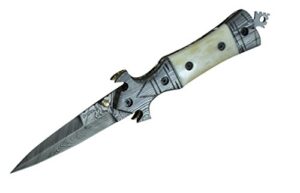 perkin - handmade damascus hunting knife - beautiful folding knife