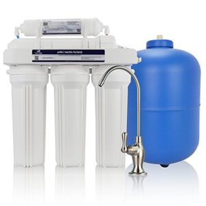 apex mr-5050 5-stage reverse osmosis water filtration system - super advanced water purification system - provide safe healthy contamination-free purified drinking water | 50 gpd