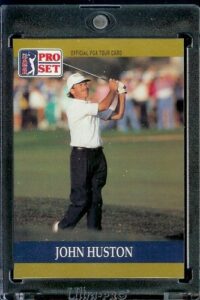 1990 pro set #39 john huston rookie pga golf card - mint condition - shipped in protective screwdown dispaly case!