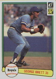 1982 donruss baseball card #34 george brett