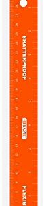 BAZIC 12-Inch (30cm) Shatterproof Flexible Ruler, Case of 24