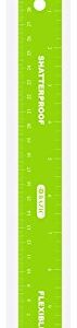 BAZIC 12-Inch (30cm) Shatterproof Flexible Ruler, Case of 24