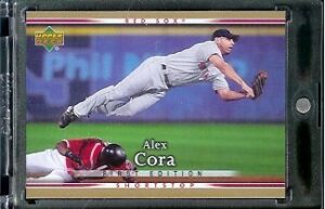 2007 upper deck first edition baseball card in screwdown case #61 alex cora mint