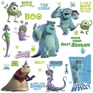 roommates rmk2010scs monsters inc. peel and stick wall decals