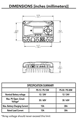 Morningstar PS-15 ProStar Solar Controller 15A