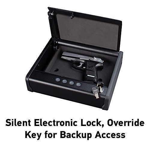 SentrySafe Gun Safe with Digital Keypad Lock, Gun Safe with 1 Handgun Capacity, Firearm Storage with Bolt Down Kit, QAP1E
