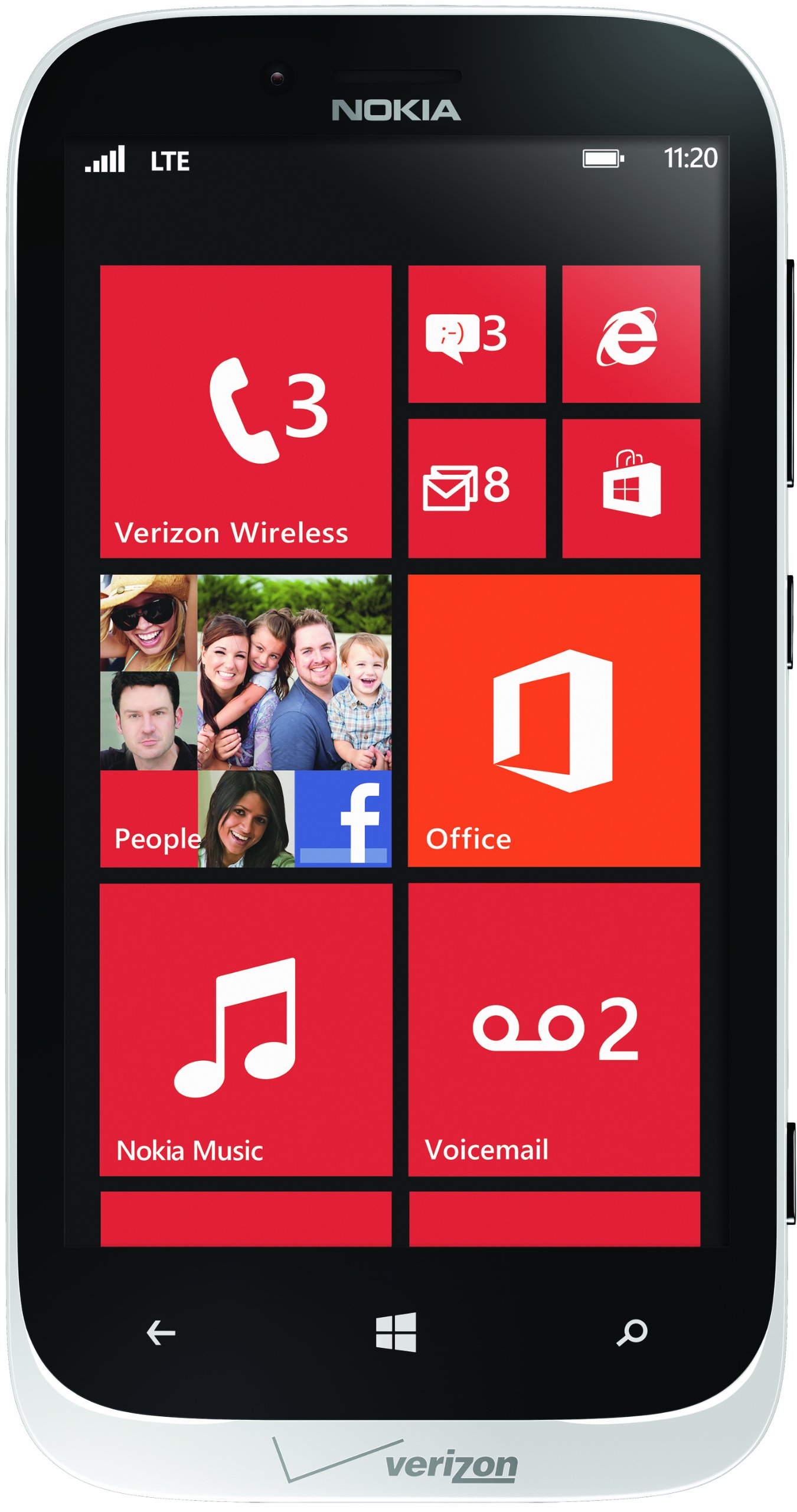 Nokia Lumia 822, White 16GB (Verizon Wireless)