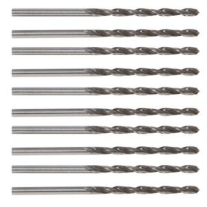 10pc high speed steel twist drill wire size 62 (0.97mm / 0.038in) jewelry tools