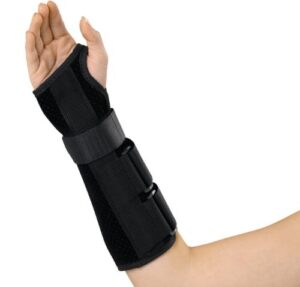 medline wrist and forearm splints, medium, 10", right arm