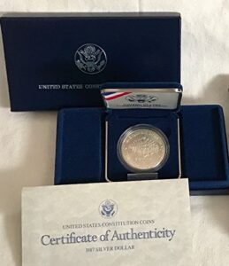 1987 s constitution commemorative silver proof dollar us coin dcam gem $1