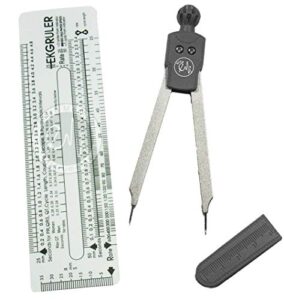 scrubsmart ekg caliper and ekg ruler combination set