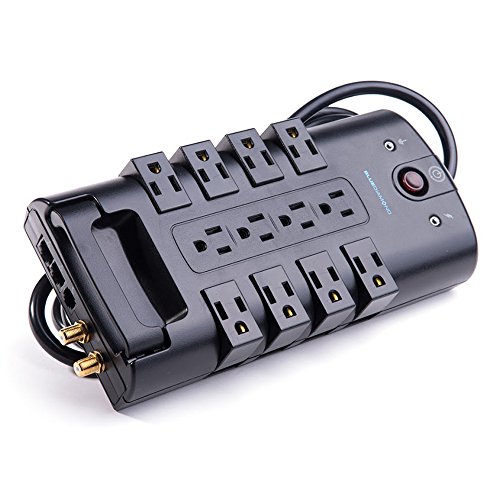 BlueDiamond 12-Rotating Outlets Surge Protector