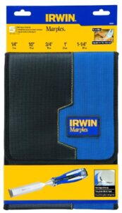 irwin marples chisel set with wallet, high-impact, 5-piece (1819363)