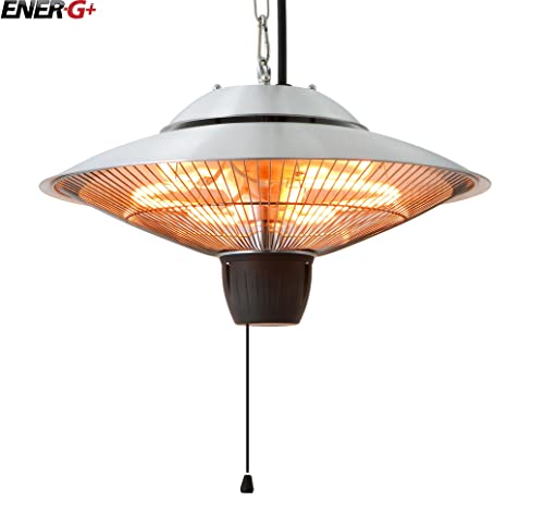 EnerG+ Infrared Electric Outdoor Heater - Hanging, Silver, Model:HEA-21524