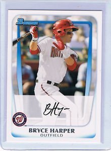 2011 bowman prospects baseball card #bp1 bryce harper rc - washington nationals (rc - rookie card) mlb trading card