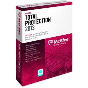 mcafeetotal protection 3pcs 2013 (platform: windows 8)