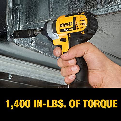 DEWALT 20V MAX* Impact Driver Kit, 4.0-Ah, 1/4-Inch (DCF885M2)