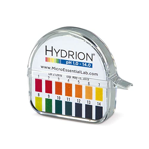 Hydrion Spectral pH Paper Dispenser (pH 1.0 to 14.0), Single Roll