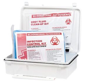 bloodborne pathogens infection control & clean-up kit