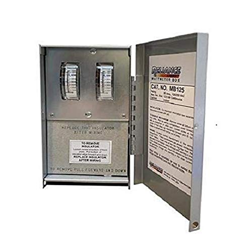 Reliance Controls MB125 Indoor 50-Amp Wattmeter Box