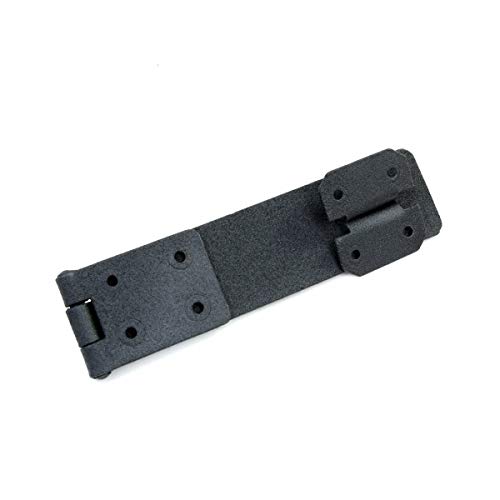 Renovators Supply Manufacturing Door Lock Latch 6 1/4  in. Black Wrought Iron Hasp Latch Garage Barn Door Lock with Mounting Hardware