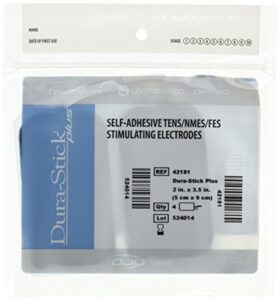 chattanooga dura-stick plus self adhesive electrodes, 2" x 3.5" rectangle (40 count)