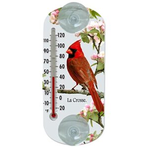 lacrosse, 8" la crosse 204-1081 8 inch traditional thermometer with cardinal design, size
