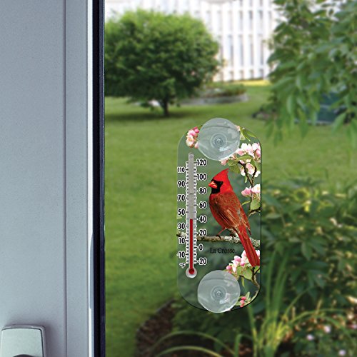 LaCrosse, 8" La Crosse 204-1081 8 Inch Traditional Thermometer with Cardinal Design, Size
