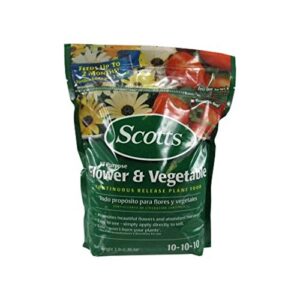 scott's 300900 3 lb all purpose flower & vegetable plant food 10-10-10