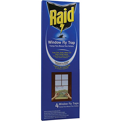 Raid Window Fly Traps, 4 Traps