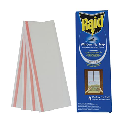 Raid Window Fly Traps, 4 Traps