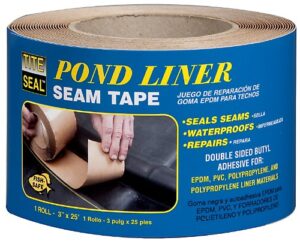 tite-seal plst325 self adhesive double sided butyl pond seam tape, 3" by 25'