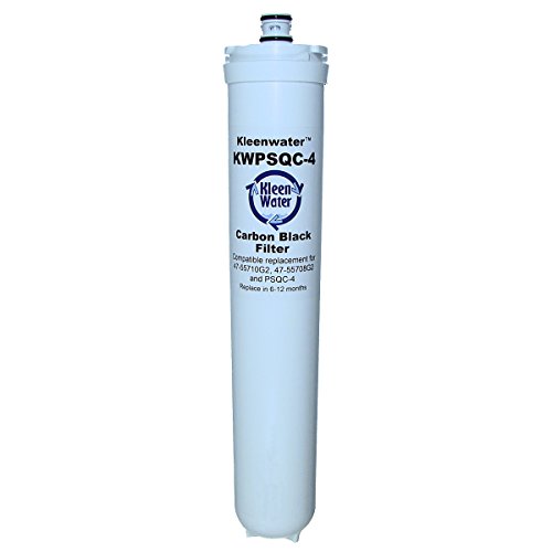 KleenWater Replacement Water Filters, Compatible with Whirlpool WSC300YW and 3M Water Factory FM-3 DWS 350 Cartridge Set 47-55711G2, 47-55707G2, 47-55711CM and 47-55707CM